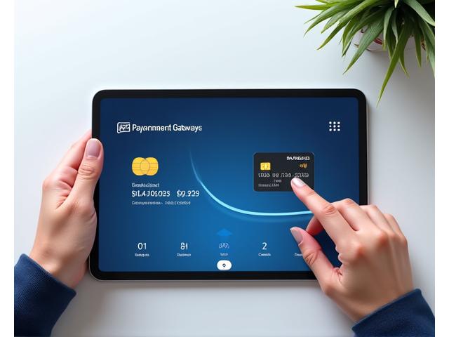 Secure credit card payment gateway on a tablet screen, symbolizing billing transparency for car rental.